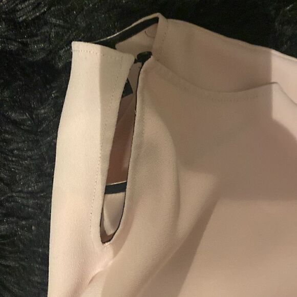 NWOT Zara Frilly Blush Pink Ruffle Short Sleeves Top Blouse - Picture 7 of 8